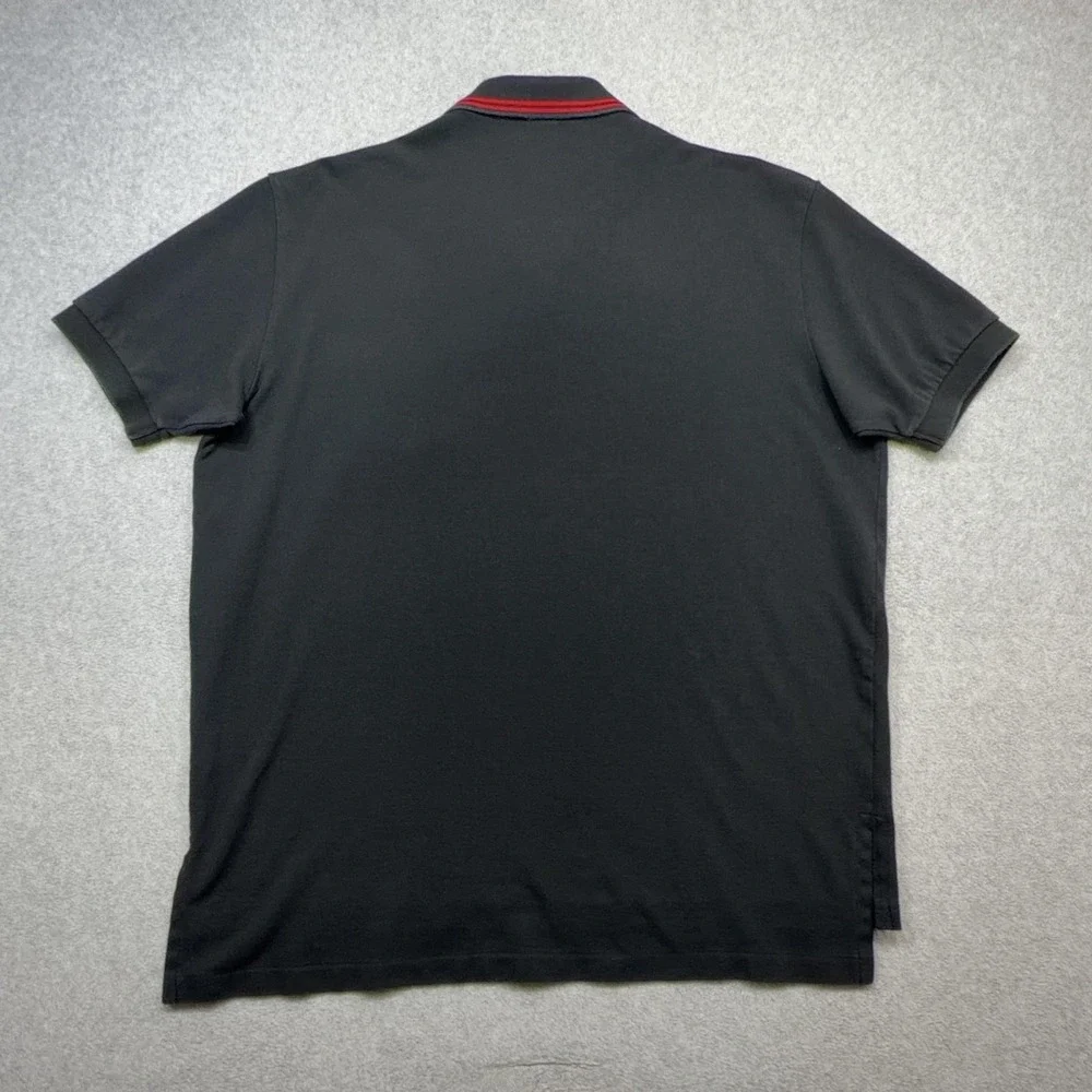 Ralph Lauren Polo Shirt Mens XL Black Crest Pocket Purveyors Fine Winter Apparel